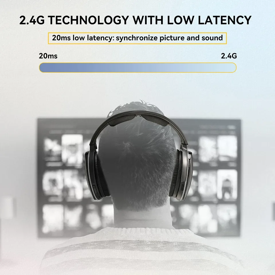 Auriculares inalámbricos con Bluetooth para teléfono móvil, auriculares con Base multifunción, función de ahorro recargable, ordenador y TV - imagen 3