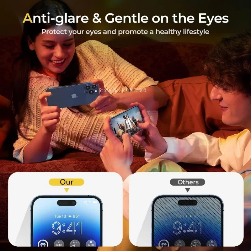 Vidrio templado de privacidad para iPhone, Protector de pantalla antiespía para iPhone 16, 15, 14, 13, 12, 11 Pro Max, X, XS MAX, XR, 7, 8 Plus, 3 unidades - imagen 4