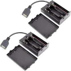 Portapilas AA USB para kit de luces LED
