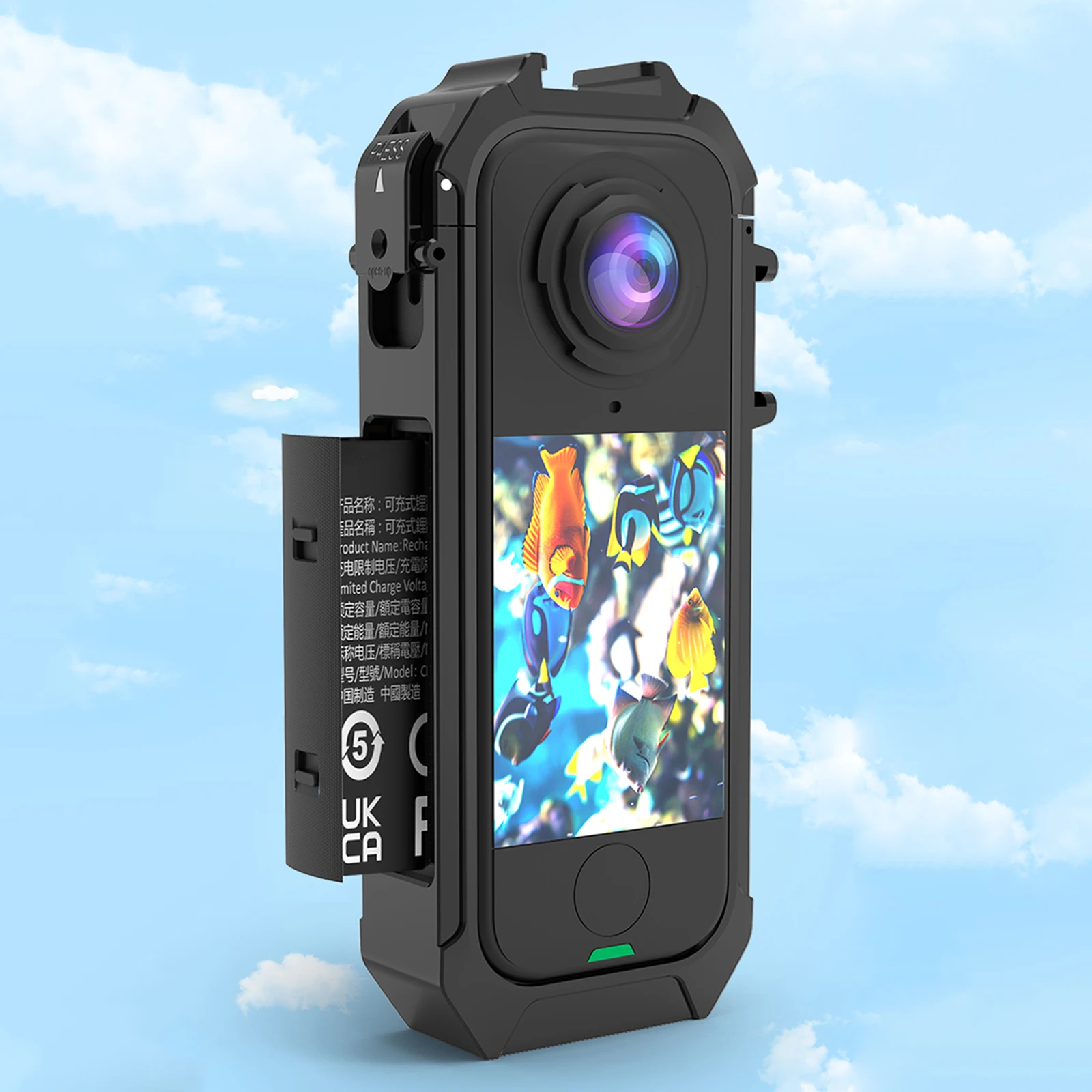 Funda protectora, soporte de expansión magnético de liberación rápida con rosca 1/4, soporte de zapata fría para accesorios de cámara Insta360 X4 Air