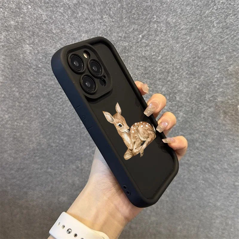Funda de teléfono con diseño de ciervo bonito para Xiaomi Redmi Note 14 13 12 11 Pro Plus 4G 5G 12S 11S Redmi 15C 14C 13, funda suave de silicona - imagen 3