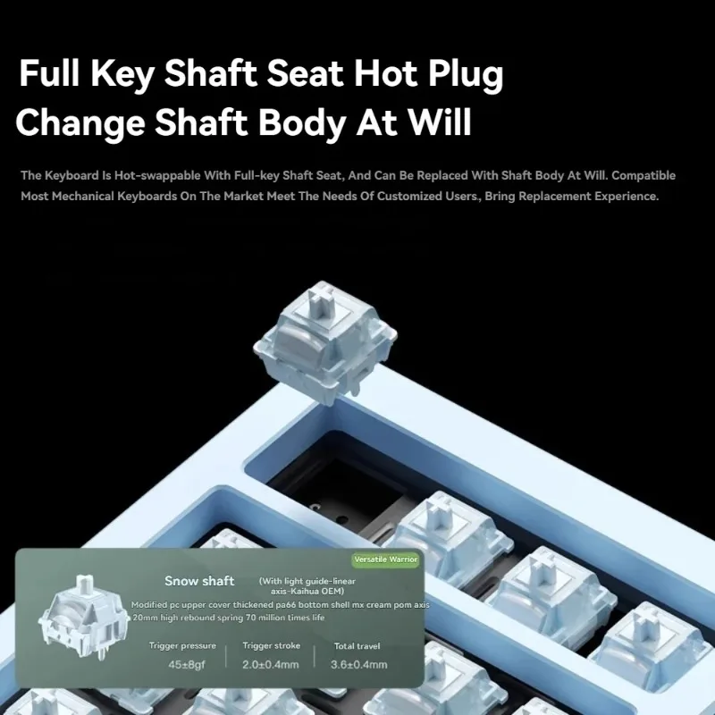 PANDA20 V2 Mini kits de teclado numérico único de aluminio junta inalámbrica de 3 modos intercambiable en caliente RGB juego personalizado Teclado mecánico regalos de Pc - imagen 4