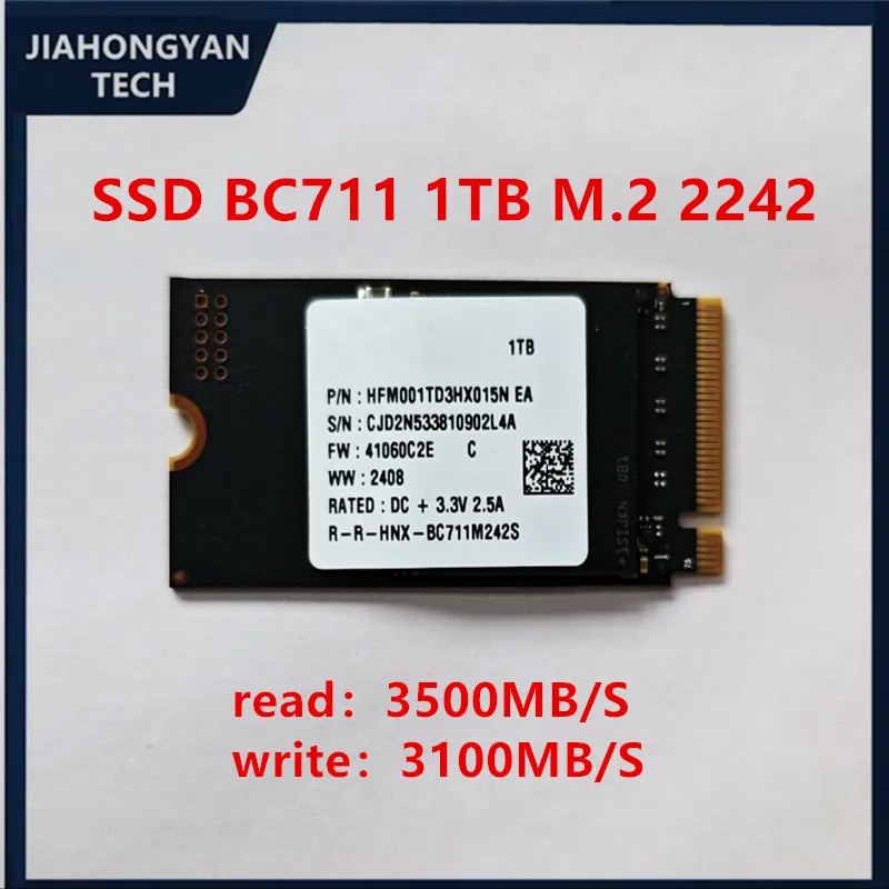 Original para SSD Hynix BC711 1T 2242 M.2 NVME unidad de estado sólido PCIe 3,0 X 4 portátil de escritorio