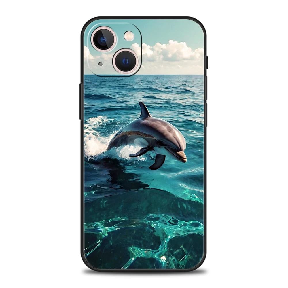 Luxury TPU Soft Phone Case For iPhone 17 Air 16E 16 11 15 14 Pro MAX 12 13 7 8 Plus X XR XS SE 2022 Cover Cartoon Cute Fish - imagen 4