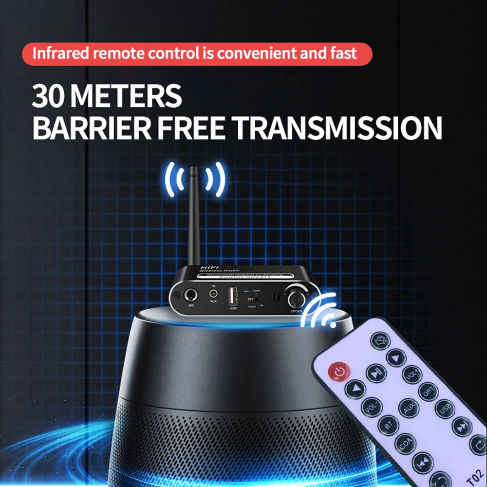 Convertidor DAC de Audio Digital a analógico Spdif señal Coaxial óptica AUX RCA amplificador decodificador Compatible con Bluetooth receptor 5,1 - imagen 4