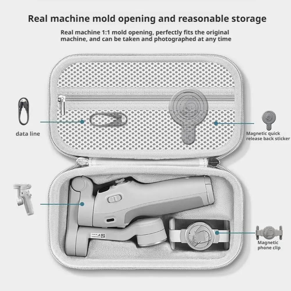 Bolsa de almacenamiento portátil para DJI OM7 Osmo Mobile7P, estabilizador PTZ de mano, accesorio, funda, bolsa de almacenamiento de cardán, accesorios - imagen 2