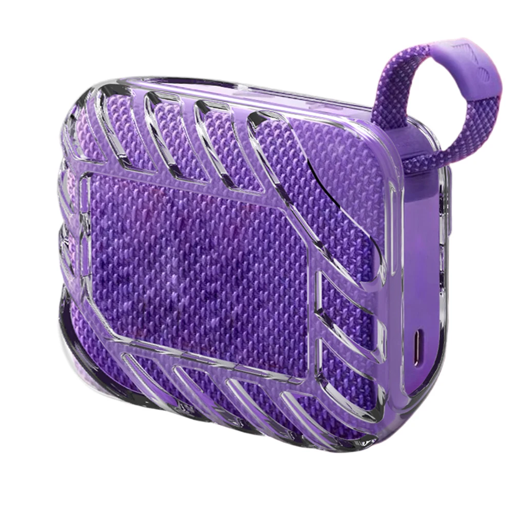 Funda de TPU, funda transparente anticaída, funda de transporte antideslizante, funda protectora para altavoz BT portátil JBL Go 4
