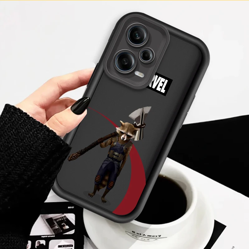 Rocket Raccoon Marvel Art Eye Ladder para Xiaomi Redmi Note 13, 12, 12C, 11, 11S, 10, 10C, 10A, 9C, 9A Pro, 5G, Funda para teléfono - imagen 2
