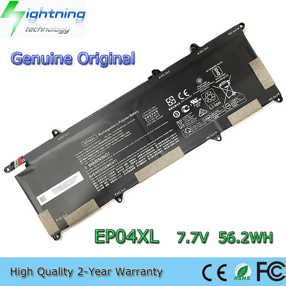 Nueva batería Original y genuina para ordenador portátil EP04XL 7,7 V 56,2 Wh para HP Elite Dragonfly G1 G2 Max HSTNN-IB8Y HSTNN-DB9J, etc.