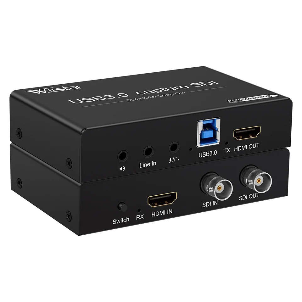 1080P SDI HDMI HD 3G USB3.0 tarjeta de captura de vídeo HD caja grabadora con salida SDI HDMI para dispositivo de captura de tarjeta grabadora de vídeo - imagen 2