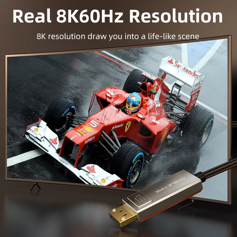 CABLETIME Cable USB C a Displayport 8K 60Hz Cable bidireccional DP a USB C aleación de Zinc para Macbook Pro DELL Laptop - imagen 2