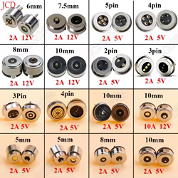 Conector Magnético Pogo Pin CC Circular Macho Hembra