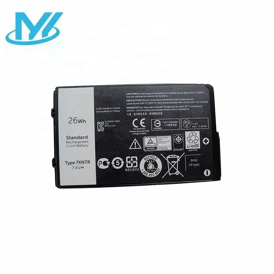 Batería de ordenador portátil 7xntr, 7,4 V, 26Wh, para DELL Notebook, Latitude 12, 7202, 7212, r-gged, Tablet FH8RW, J7HTX, precio de fábrica