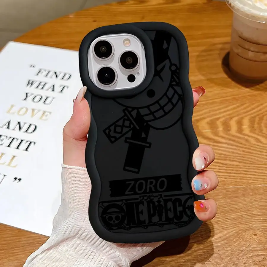 Funda de teléfono para Apple iPhone 16 16Pro Max 12 14 Pro 13 XS Max 11 7 8 Plus 15 TPU suave Anime Ones piezas Luffy - imagen 4
