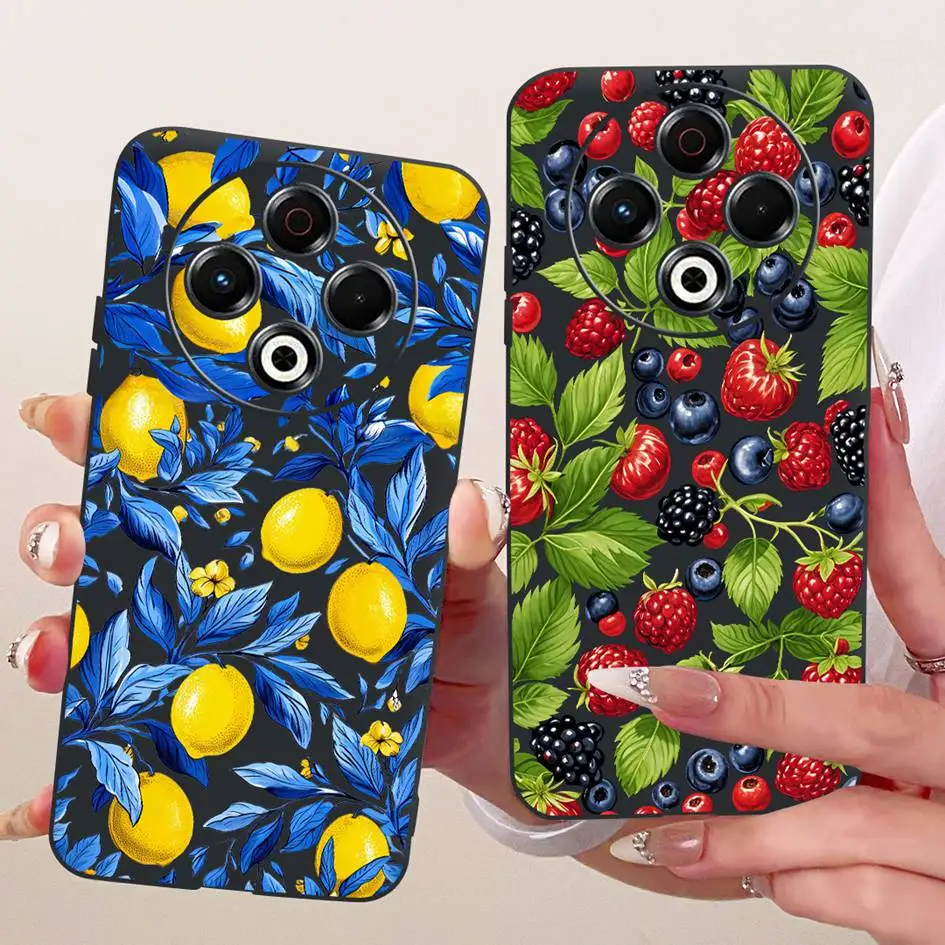 Para Tecno Spark 30 4G funda Spark 30 Pro cubierta KL6 KL7 elegante flor negro silicona suave TPU Fundas para Tecno Spark30 Pro parachoques - imagen 2