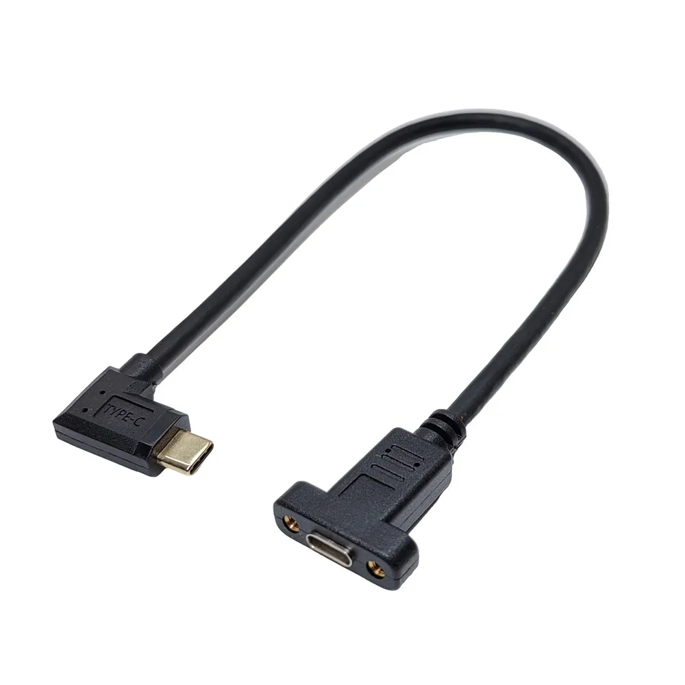 Cable de extensión tipo C USB-C 3,1 macho a hembra, con espaciado entre orificios de tornillo de montaje en panel para instalación mecánica 0,3 m 0,6 m 1m - imagen 5