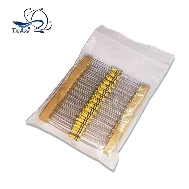 600 unids/set 30 tipos 1/2W 5% resistencia película metálica paquete de resistencias Kit surtido 10R 47R 100R 470R 680R 1K 10K 100K 1M resistencias - imagen 3
