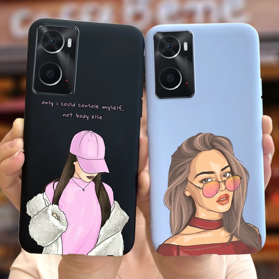 Para Oppo A76 funda CPH2375 funda de dibujos animados de moda para niñas para Oppo A96 funda de silicona suave para Oppo A36 A 76 96 OppoA76 OppoA96 Shell - imagen 4