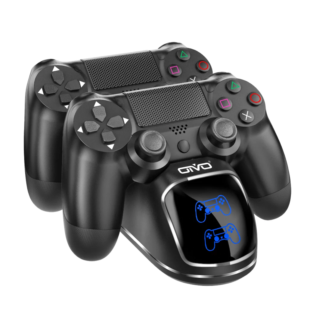 Estación de carga para controlador PS4/PS4 Slim/PS4 Pro, base de carga rápida para controlador de PS4, reemplazo para cargador PlayStation 4 - imagen 2