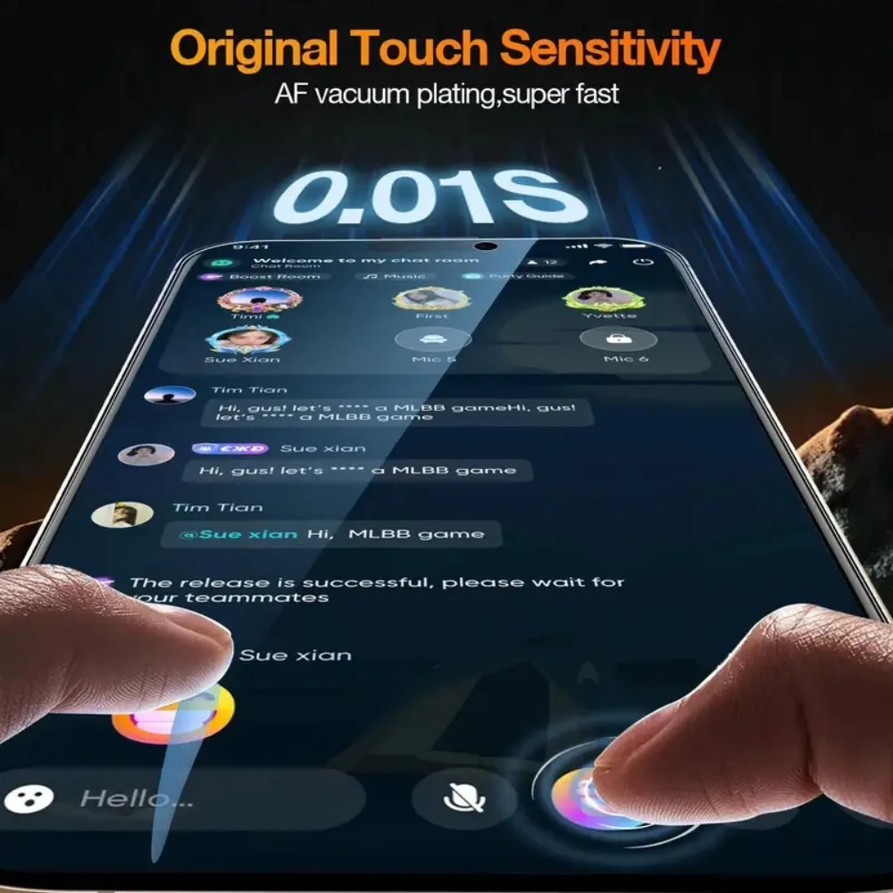 4 piezas de vidrio templado ultra transparente para iPhone 17 16 15 14 Pro Max 16 15 Plus Protector de pantalla para iPhone 13 12 11 Pro 17 Air XS Max - imagen 3