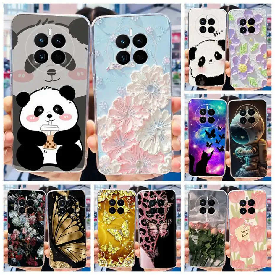 Funda con estampado para Huawei Mate 50 50E, carcasa trasera de TPU de silicona suave para Huawei Mate50 Mate50E CET-LX9