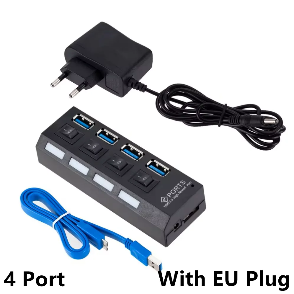 4 port with EU PLUG