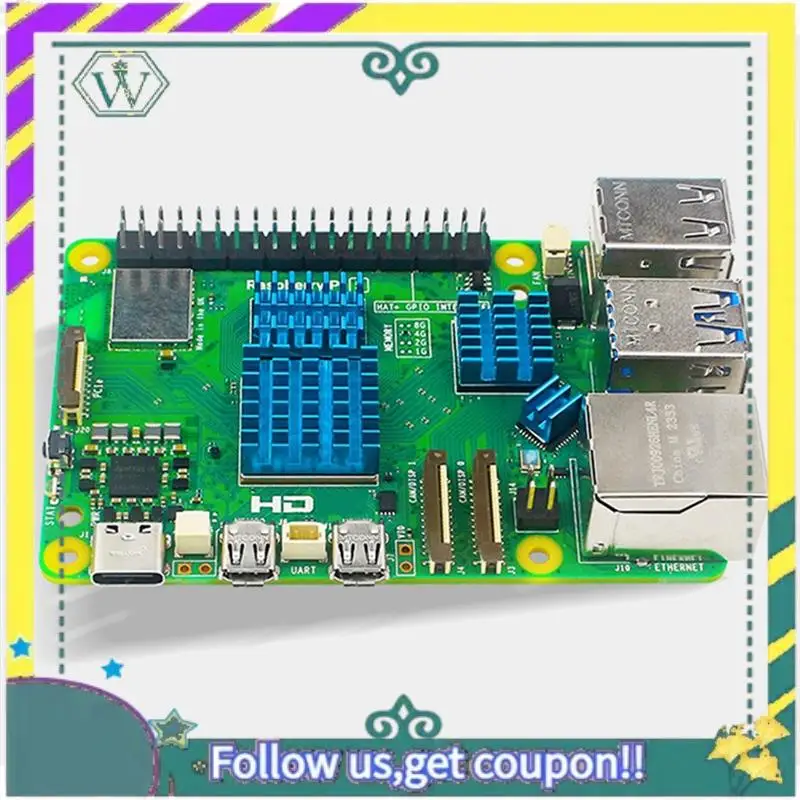 Nuevo para Raspberry Pi 5, disipador térmico, diseño de ajuste de CPU con Chip de respaldo adhesivo, juego de disipador de calor de refrigeración por conductividad térmica - imagen 3