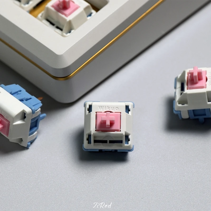 Chosfox-interruptores de teclado mecánico FuYu, conmutador lineal de 5 pines, personalizado, Cherry RGB SMD, Compatible con Juegos, interruptor MX de intercambio en caliente