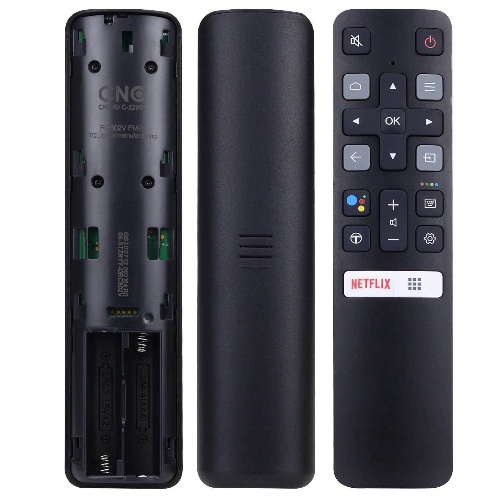 RC802V FMR1 RC802V FUR6 RC802V FNR1 para TCL Android 4K UHD Smart TV con función de voz para Control remoto por infrarrojos de hogar inteligente