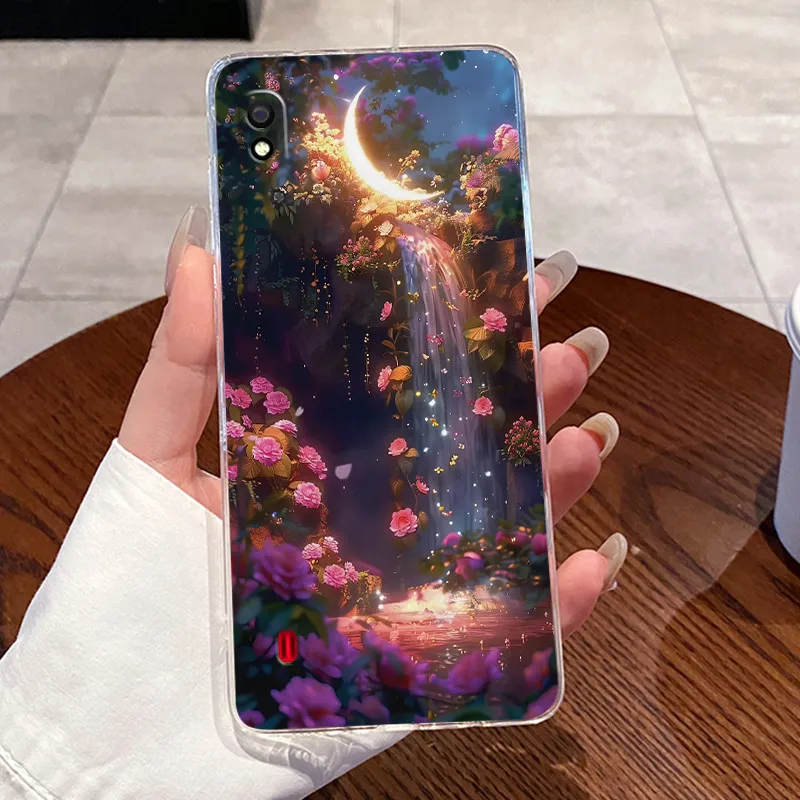 Funda para Samsung Galaxy A10 A10s funda de teléfono M01s carcasa transparente de lujo lindo conejo de amor divertido carcasa suave para SamsungA10 contraportada - imagen 5