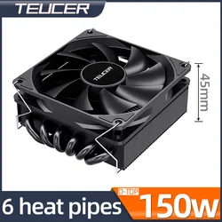 Disipador CPU bajo perfil con heatpipes para Intel y AMD ITX