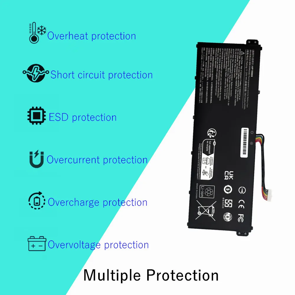 Batería del ordenador portátil para Acer Aspire 3 A315-23 A315-23G A315-58 A317-52 A317-53 5 A514-53 A515-56 Swift 3 SF314-42 serie AP19B8K - imagen 5
