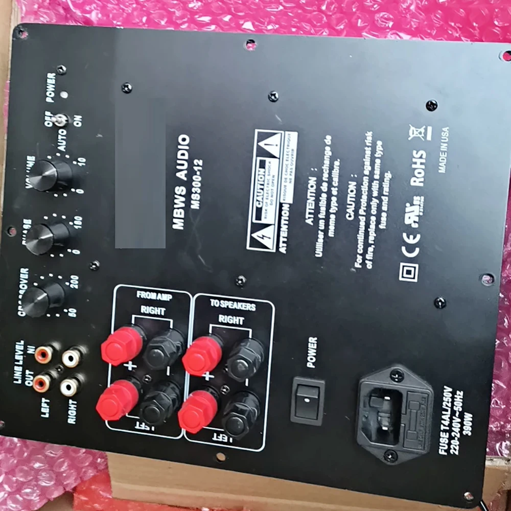 MS-300 Placa amplificadora de subwoofer de 12 pulgadas MS300-12 - imagen 4