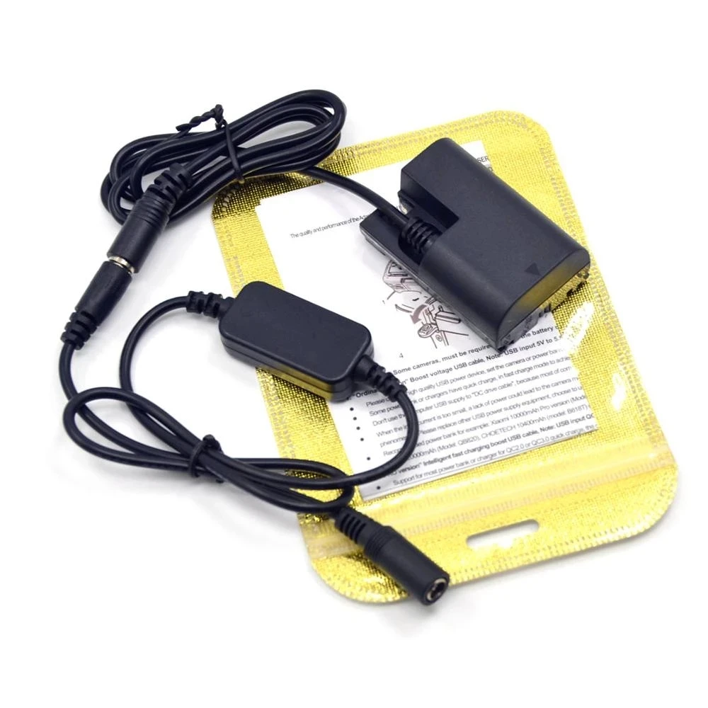 Batería simulada decodificada completa de DR-E6, Cable de alimentación reductor de 12V-24V para Canon EOS 5D, 6D, 7D, 60D, 70D, 80D, 5D3, 5D4, 5DS, R, 5D, Mark II - imagen 5