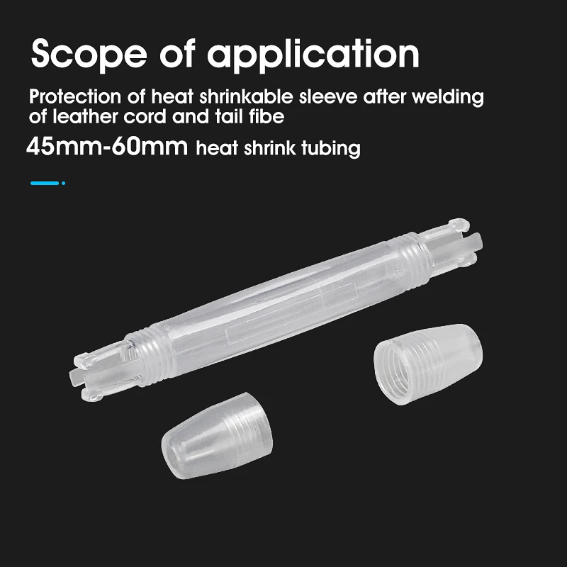 Caja de protección de fusión de fibra óptica transparente, 100 Uds., soldadura termofusible de fibra óptica, caja de protección de tubos termorretráctiles FTTH - imagen 4