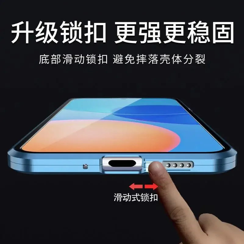 Nuevo HD 360 ° Funda para Realme GT6, versión China, cubierta de teléfono de cristal de doble cara a presión para Realme GT6 CN, Funda de parachoques - imagen 5