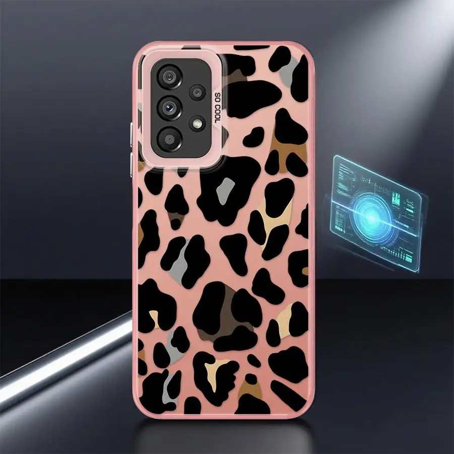 Funda blanda para Samsung Galaxy A54 A73 A26 A36 A51 A56 A55 A35 A52 A72 A53 A71 Arte leopardo - imagen 2