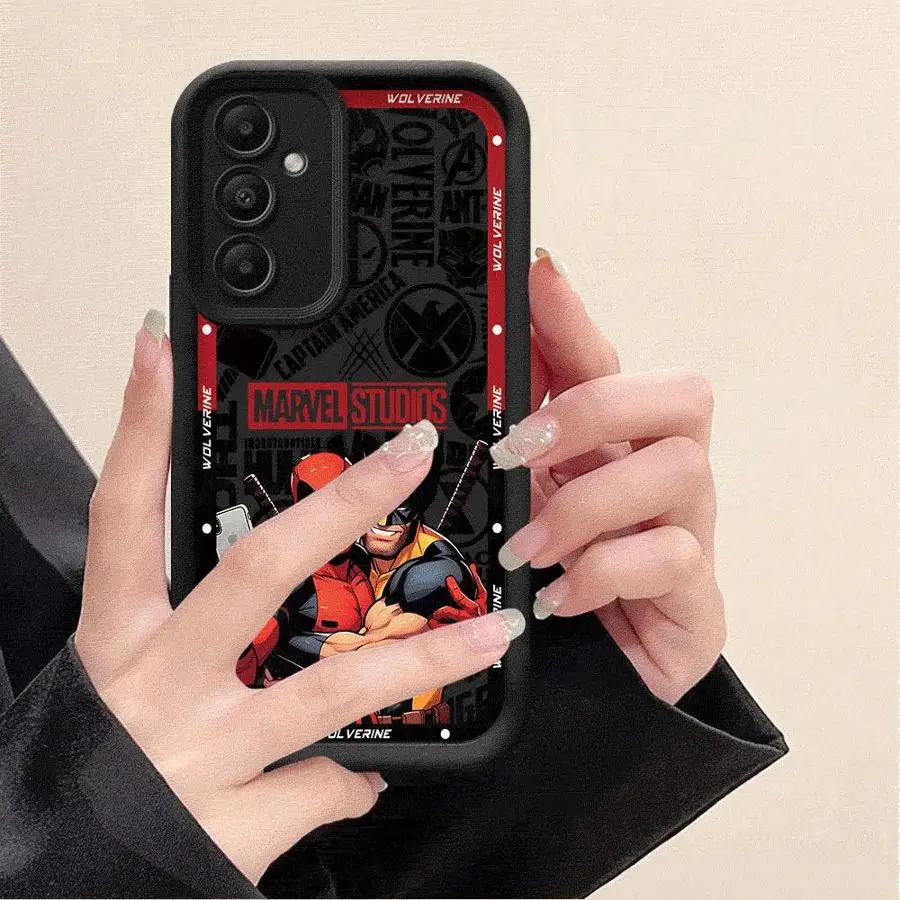 Funda de teléfono Marvel Deadpool para Galaxy A12 A13 A14 4G 5G A13 A22 5G A23 4G 5G A24 4G A32 4G 5G A33 5G A34 5G mate - imagen 4