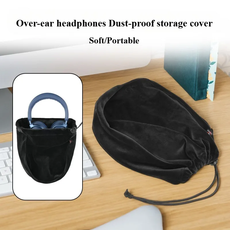 Bolsa de almacenamiento para auriculares con diadema de nailon, exquisita bolsa de almacenamiento para auriculares, práctica y fácil de usar, para AirPods Max - imagen 3