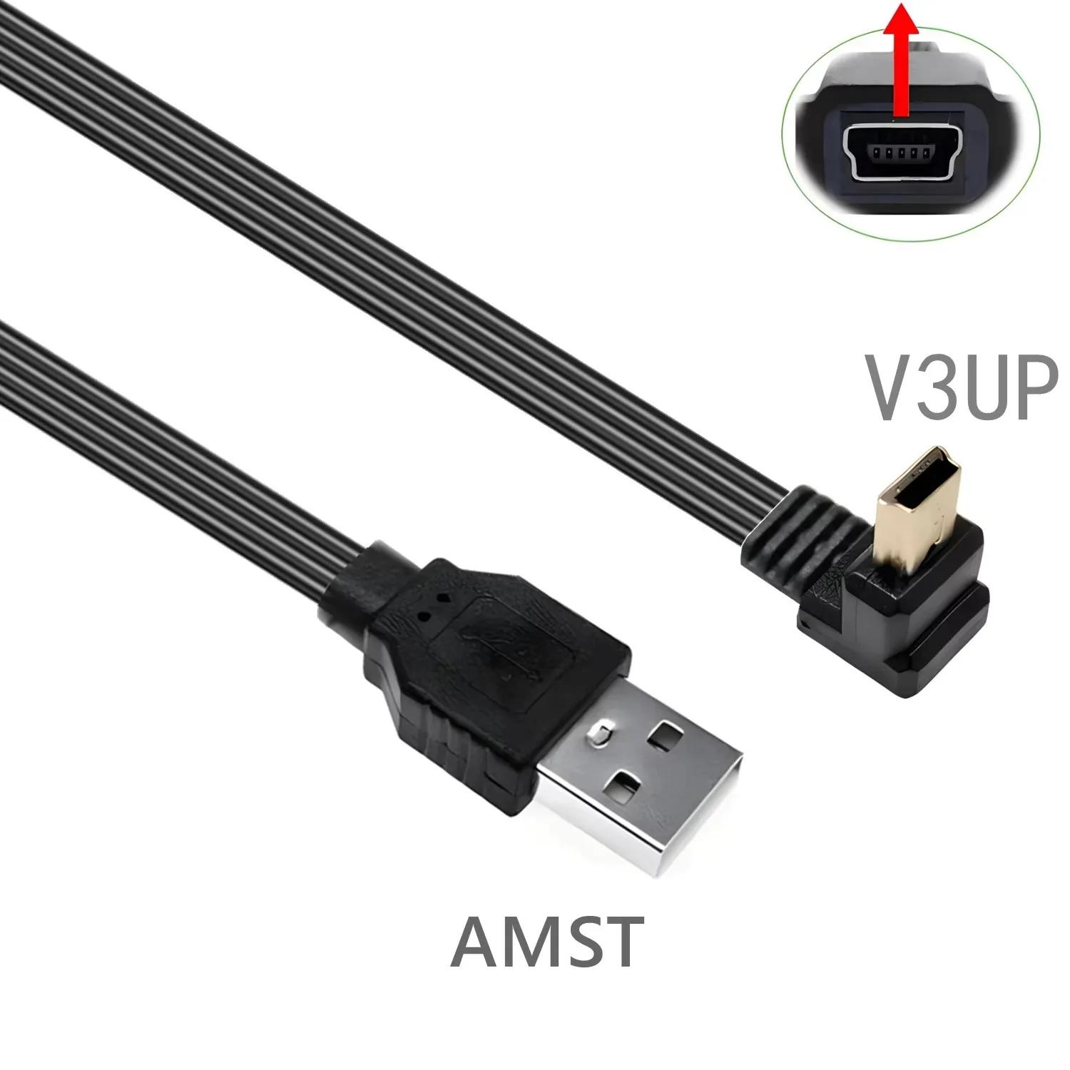 USB 2,0 Lade Power Kabel Dokument Dash Cam plana zu Mini USB Auto Fahrzeug Power Ladegerät Adaptador Kabel Dokument GPS DVR rückspiegel Cam
