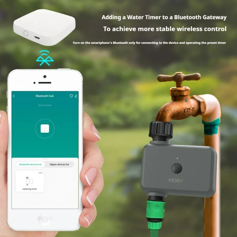 Système d'irrigation goutte-à-goutte intelligent Tuya, avec minuterie, arrosage automatique du jardin domestique avec contrôle par application, étanche IP55 - imagen 4