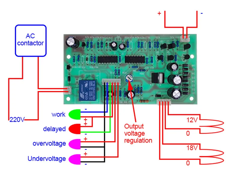 Placa Control Regulador - Componentes principales