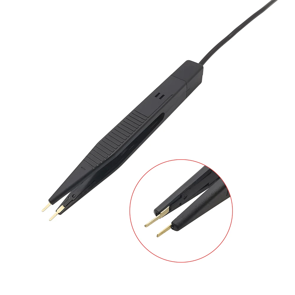 Pinzas de gancho de prueba de multímetro de componentes de Chip SMD, herramienta de prueba LCR de plomo, probador de medidor, sonda de pluma, enchufe Banana de 4mm, 1 pieza - imagen 4