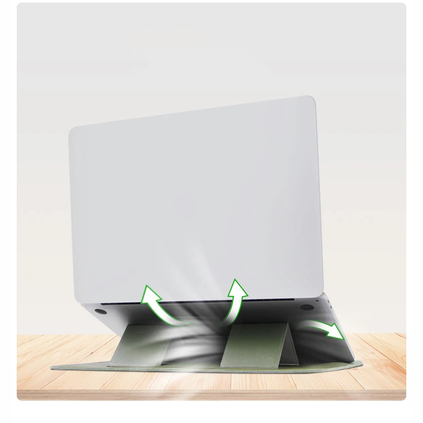 Funda protectora para ordenador portátil, con forro bolsa protectora, soporte de mesa para MacBook, Dell, HP, Acer, Samsung y Sony, 13-15 pulgadas - imagen 2