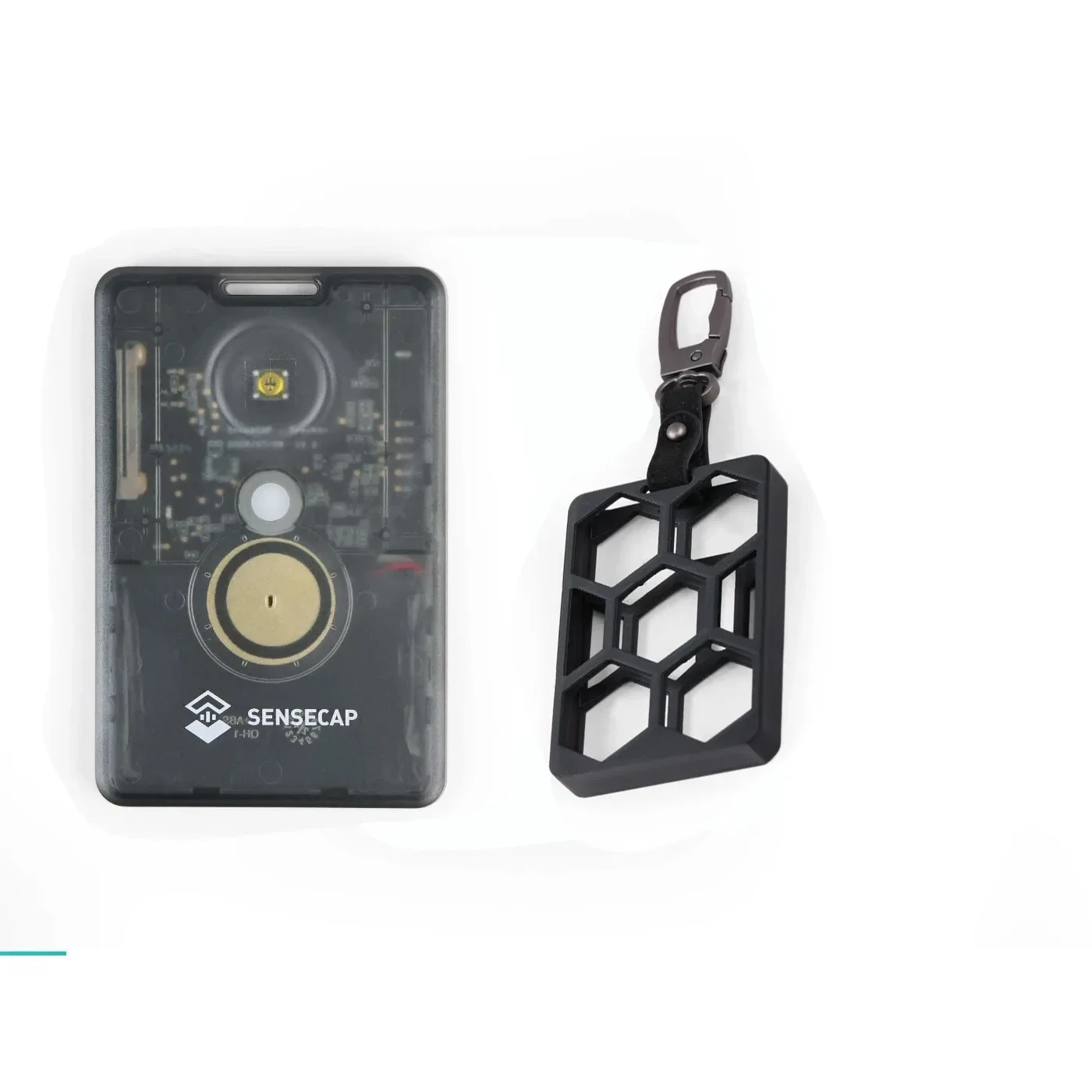 SenseCAP Meshtastic LoRa Card Tracker T1000 E Funda protectora/Puck de carga con llavero de cuero Opción de disco de carga - imagen 5