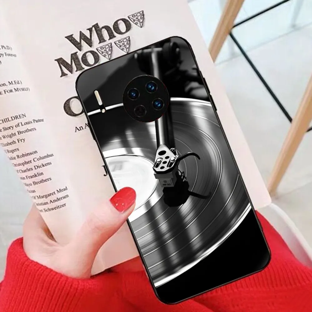 Funda de teléfono con disco musical Vintage a la moda para Huawei Mate 10 20 30 40 50 Lite Pro Nova 3 3i 5 6 SE 7 Pro 7SE - imagen 5