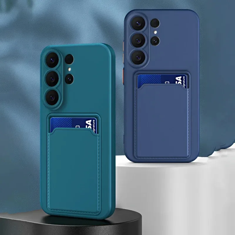 Capa para Samsung Galaxy S26 S 26 Plus S26 + S26Plus Edge Ultra contraportada mate suave TPU cartera ranura para tarjeta fundas de teléfono a prueba de golpes - imagen 2