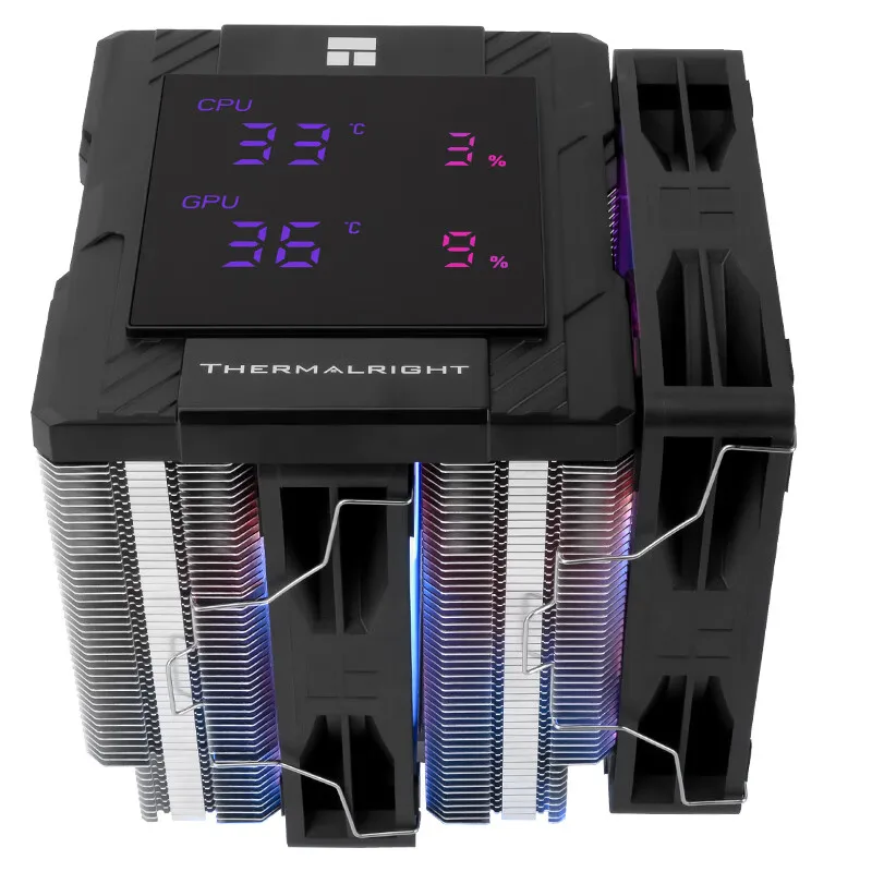 Radiador de refrigeración de aire con chasis Digital Thermalright Peerless Assassin 120, CPU/gpu monitoreo simulttáneo/soporte LGA1851/1700/AM5 - imagen 5