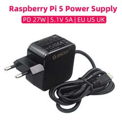 Raspberry Pi 5 – Fuente de alimentación USB-C PD de 27 W