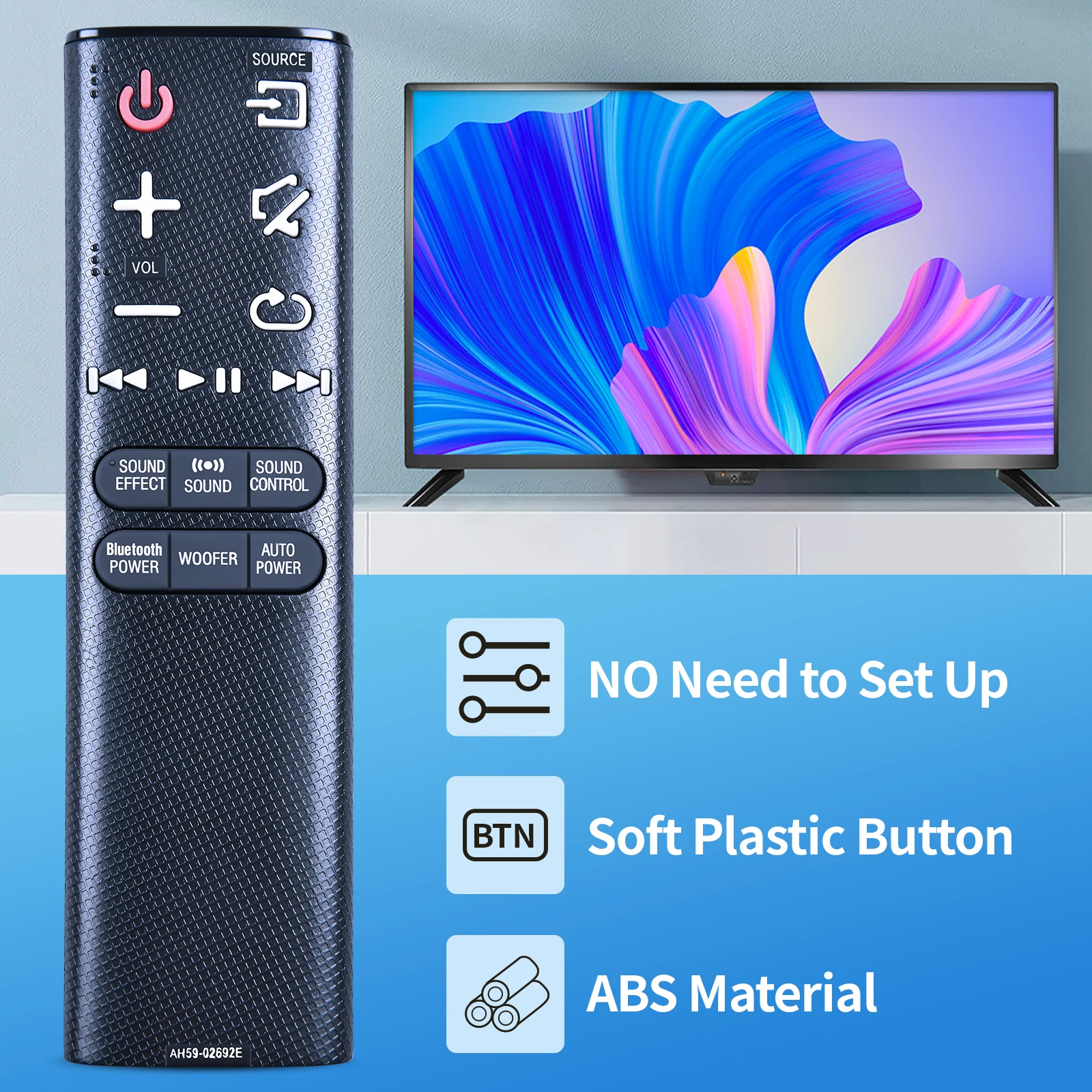 Nuevo AH59-02692E para Samsung Soundbar Control remoto HW-J355 HW-J450 HW-J550 HW-J551 HW-J460 HW-J560 HW-J6000 HW-J6001 HW-JM35 - imagen 3